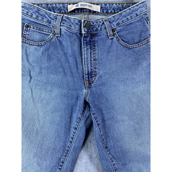 Gap Bootcut Jeans Women's 27 Blue Denim Stretch Flat Front 5-Pockets Y2K Casual - Picture 3 of 16